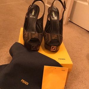 Fendi platform heels size 8.5